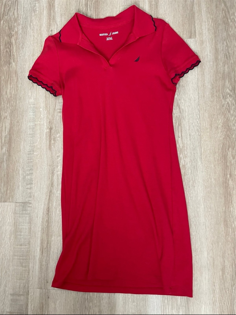 Nautica Bright Red Polo Dress